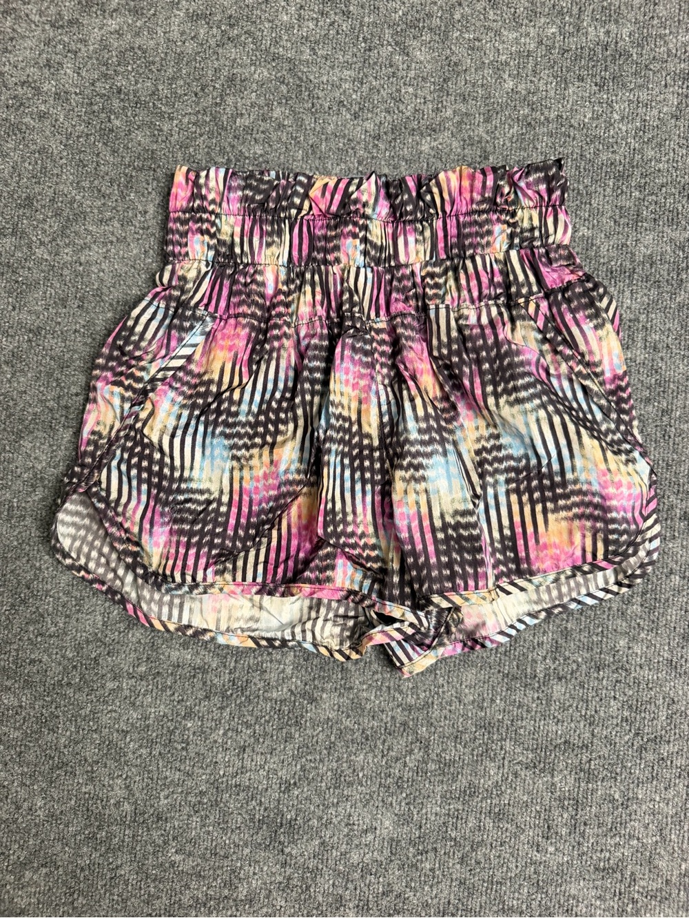FP Movement by Free People High-Waist Multicolor Printed Shorts
